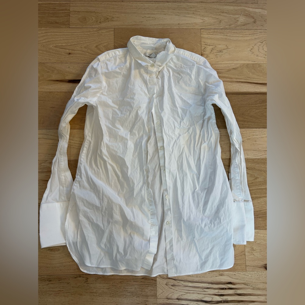 J crew white button down shirt size 8